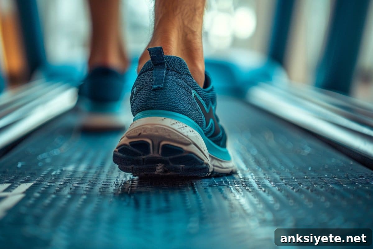 How Exercise Reduces Brain Stress, According to Research 2 This shows a man on a tread mill.