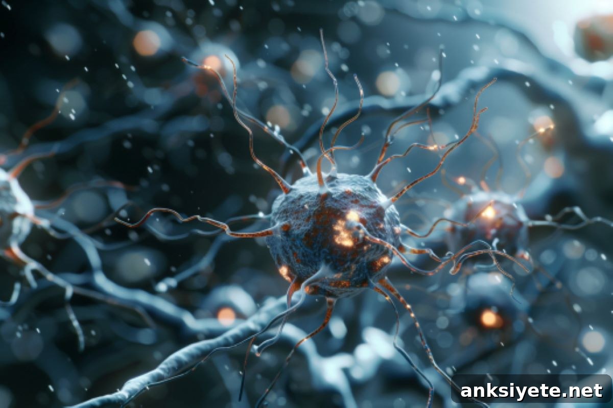 This shows neurons and cells.