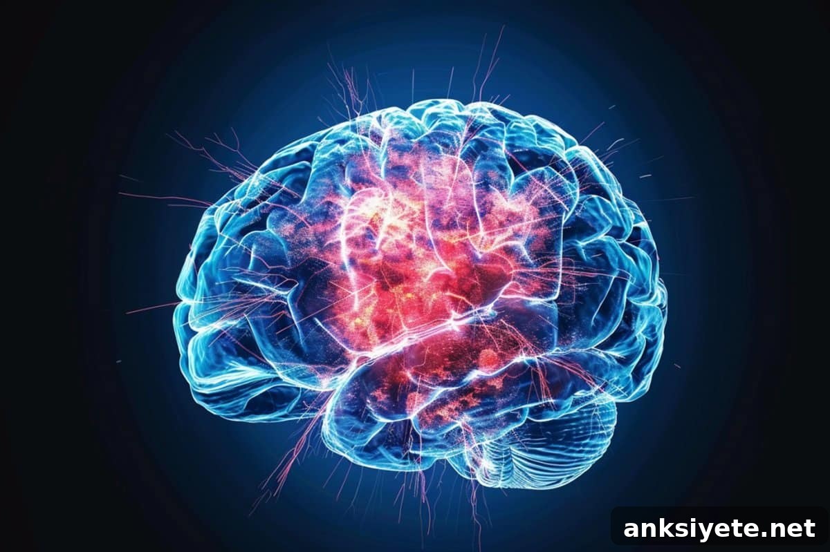 This shows a brain.
