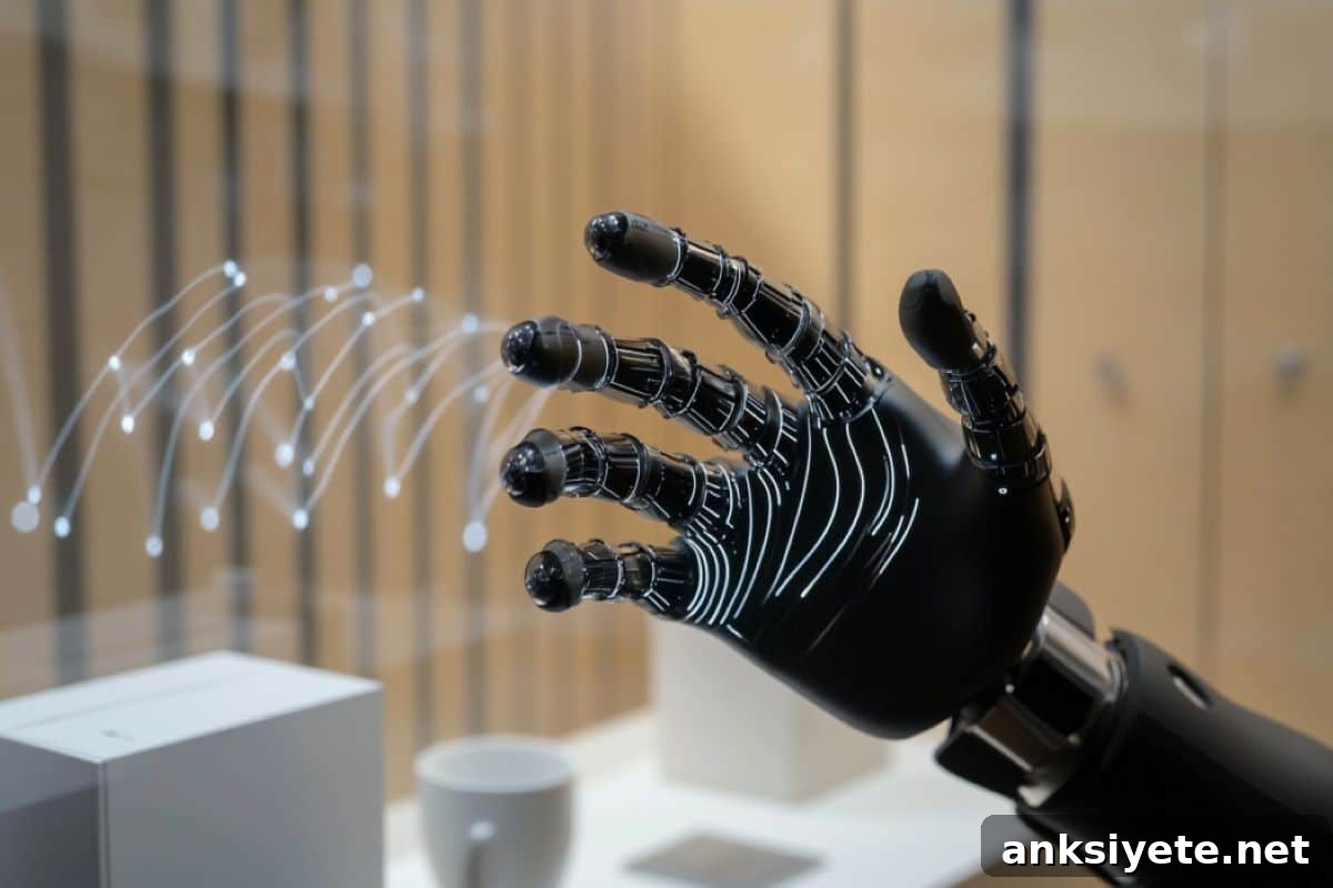This shows a robotic hand.