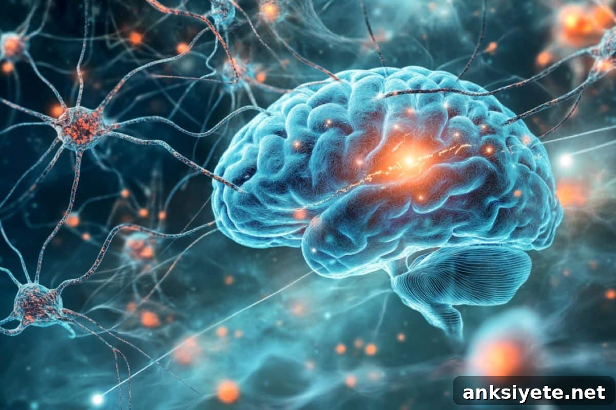 This shows a brain.