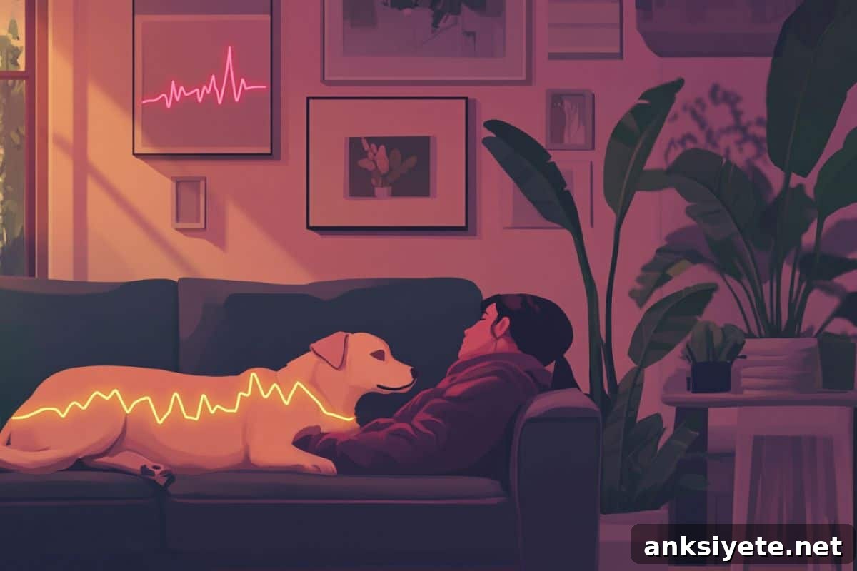 This shows a person and dog.