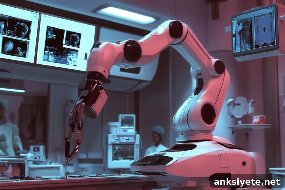 This shows a robotic arm.