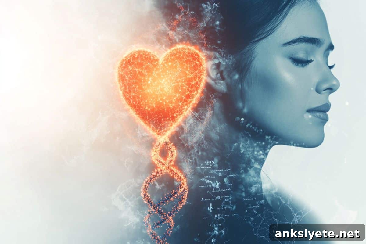 This shows a woman and a heart.
