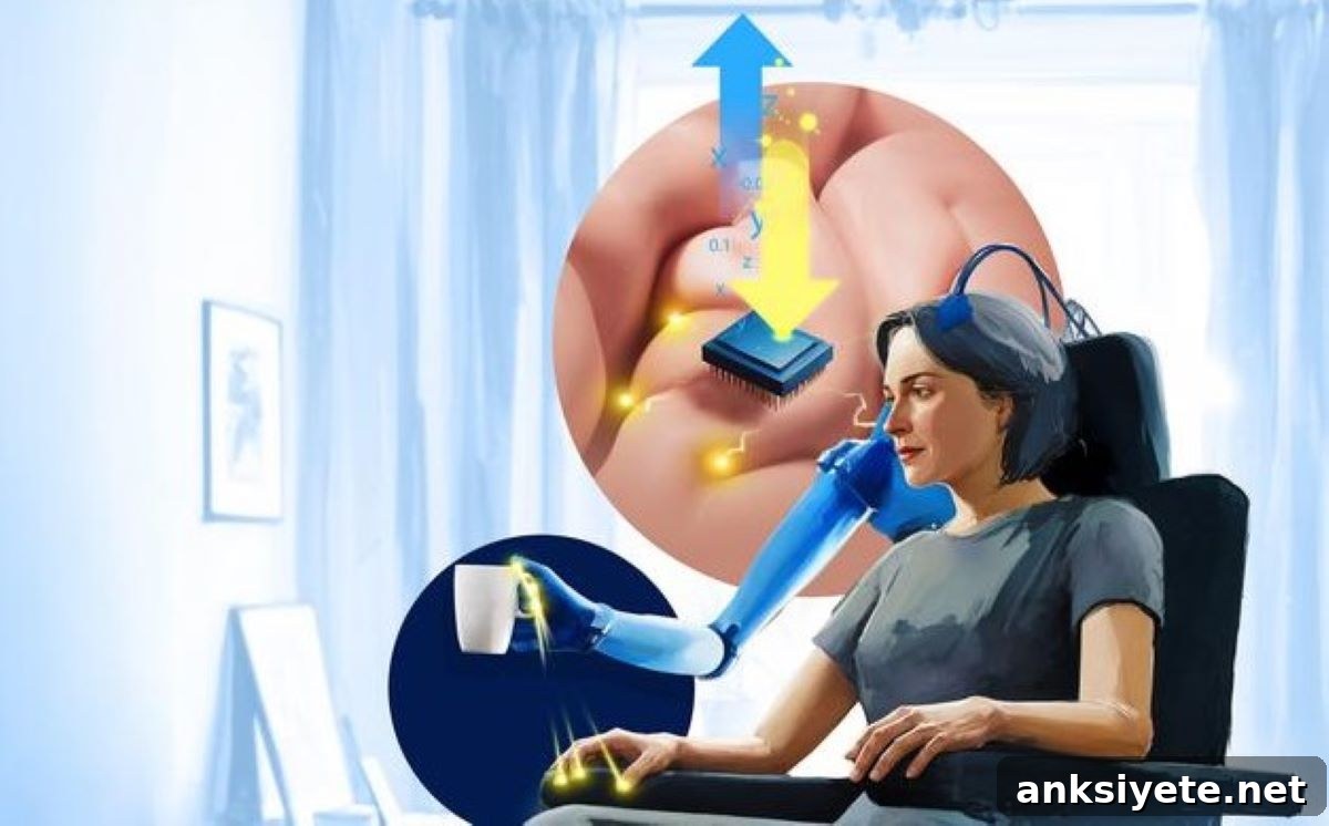 This shows a illustration of the arm in use.