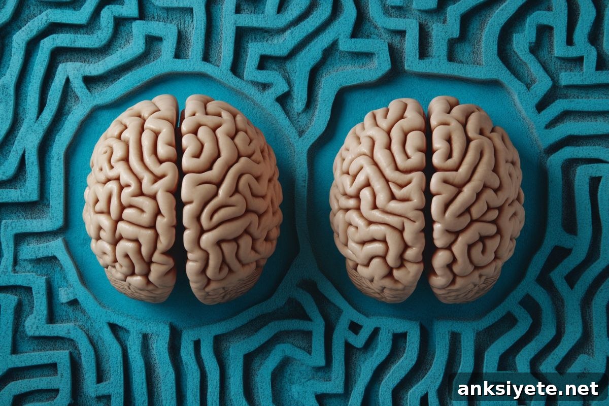 This shows two brains.