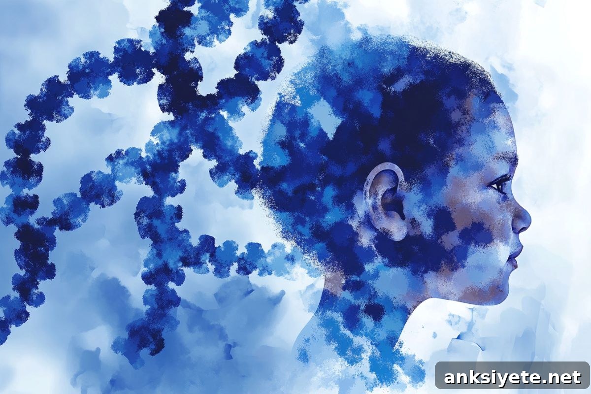 This shows DNA and a child.