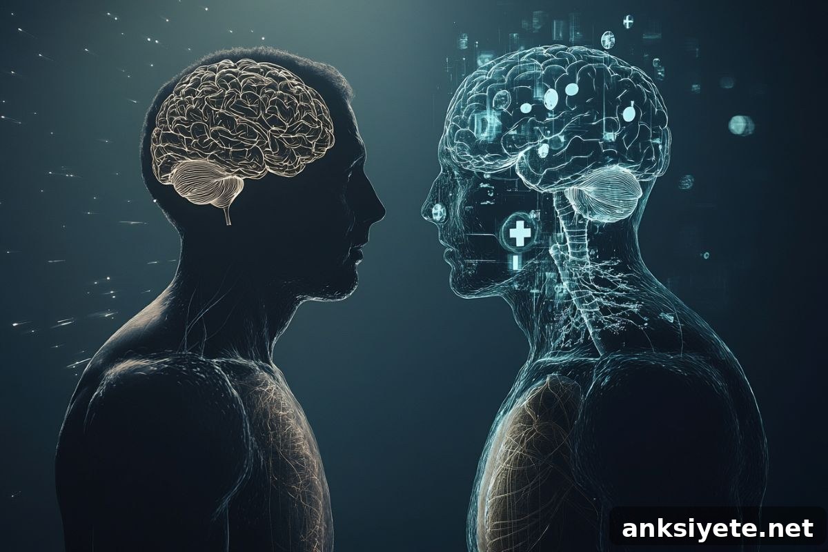 This shows two brains.