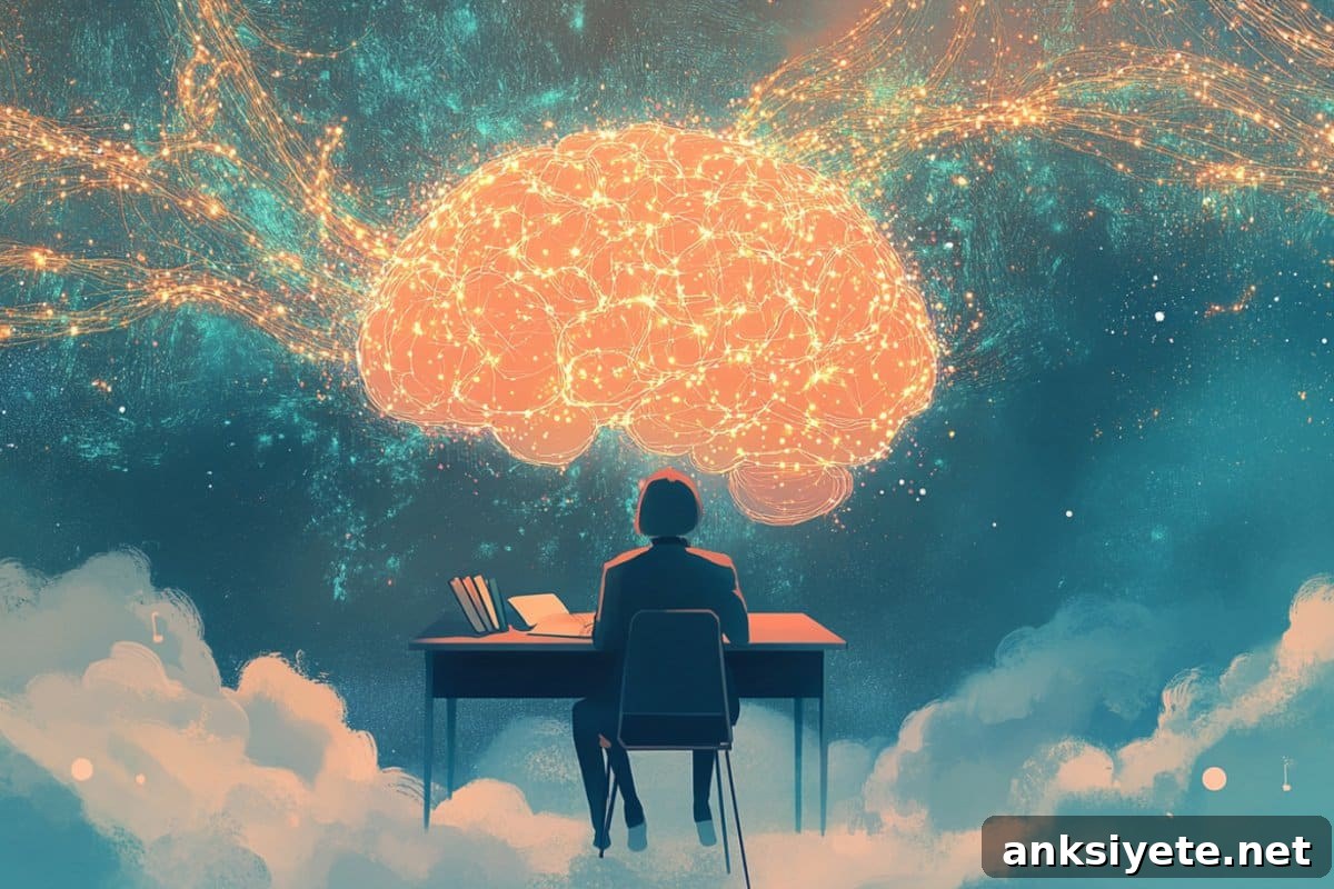 This shows a brain and a person.