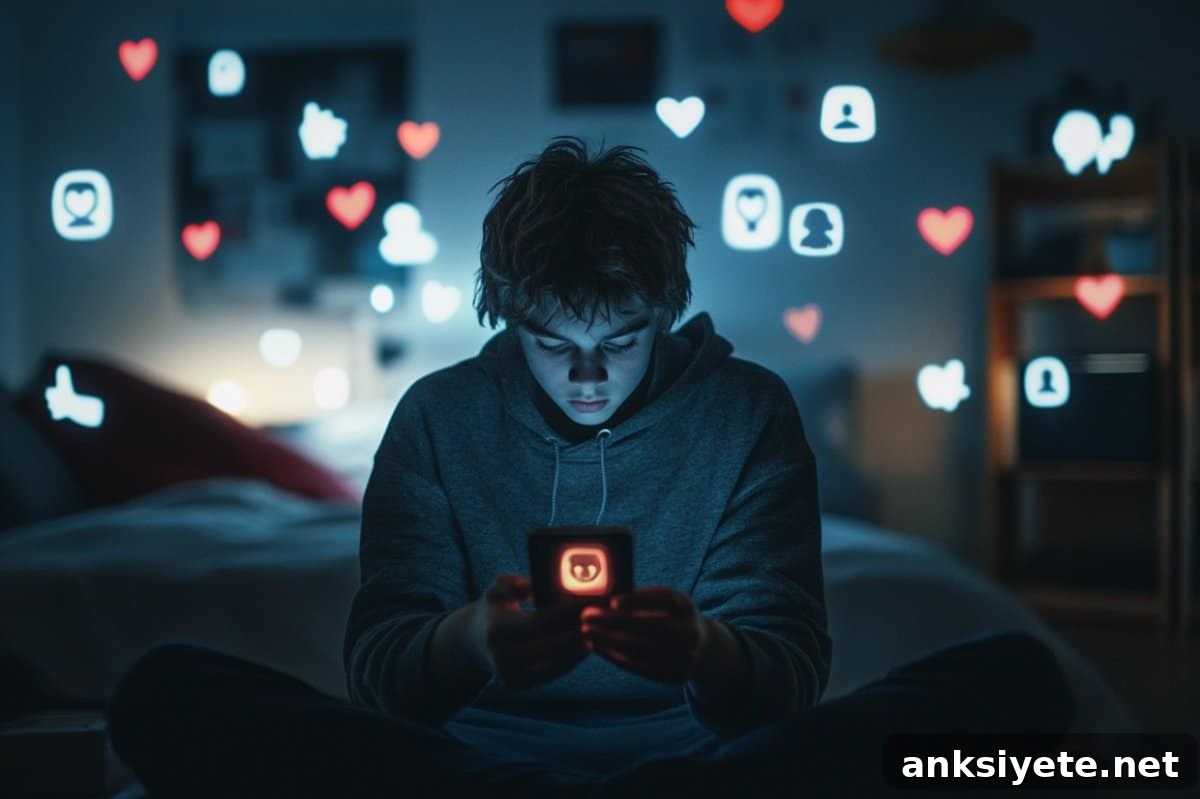 This shows a teen on a phone.