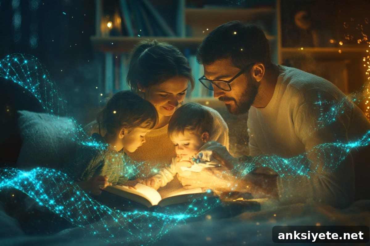 This shows a family and DNA.