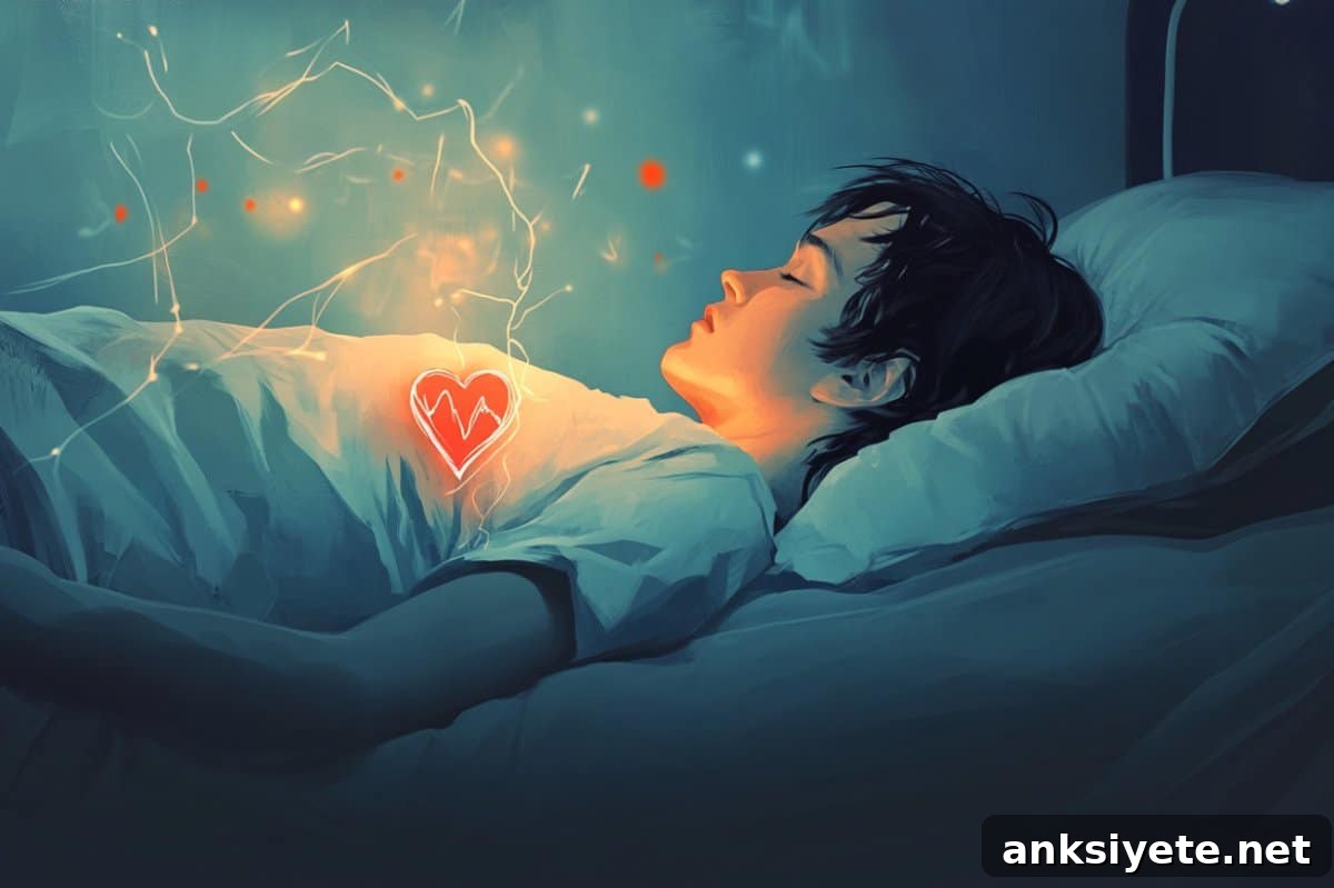 This shows a person sleeping and a heart.