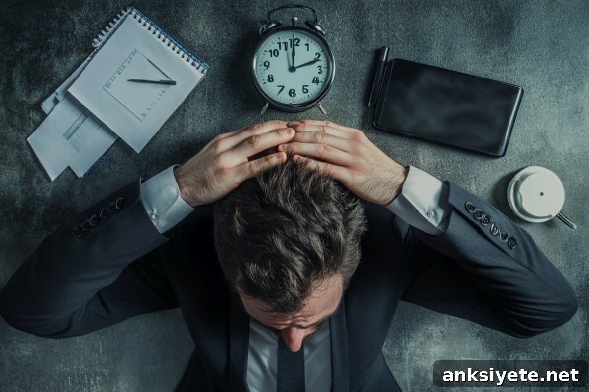 This shows a business man and a clock.
