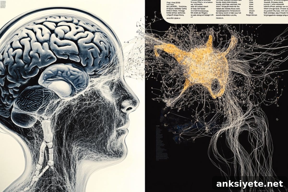This shows a brain and neurons.