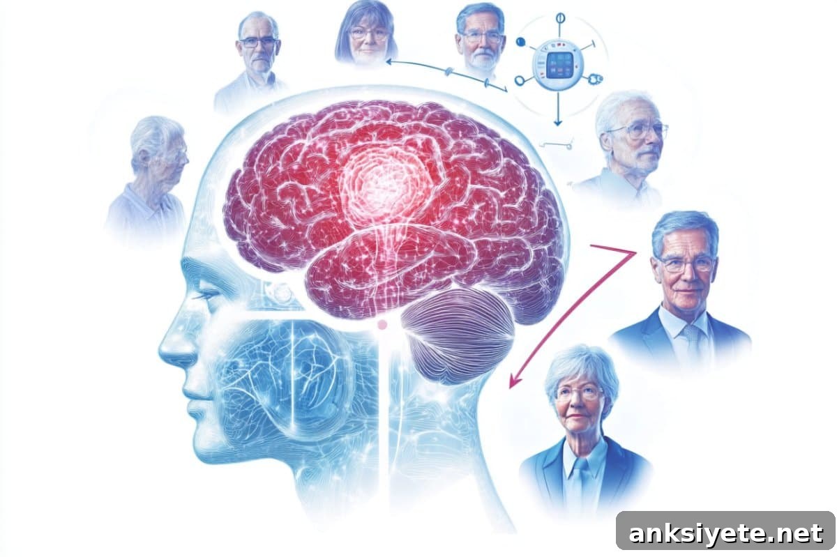 This shows people and a brain.