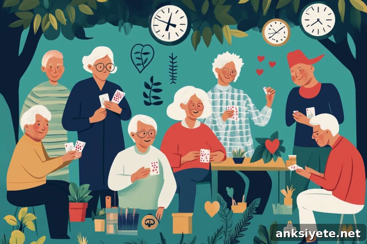 This shows a group of older people.