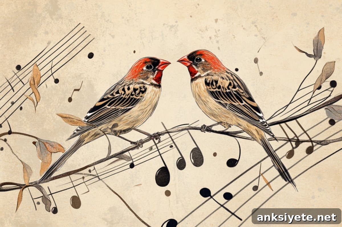 This shows birds and musical notes.