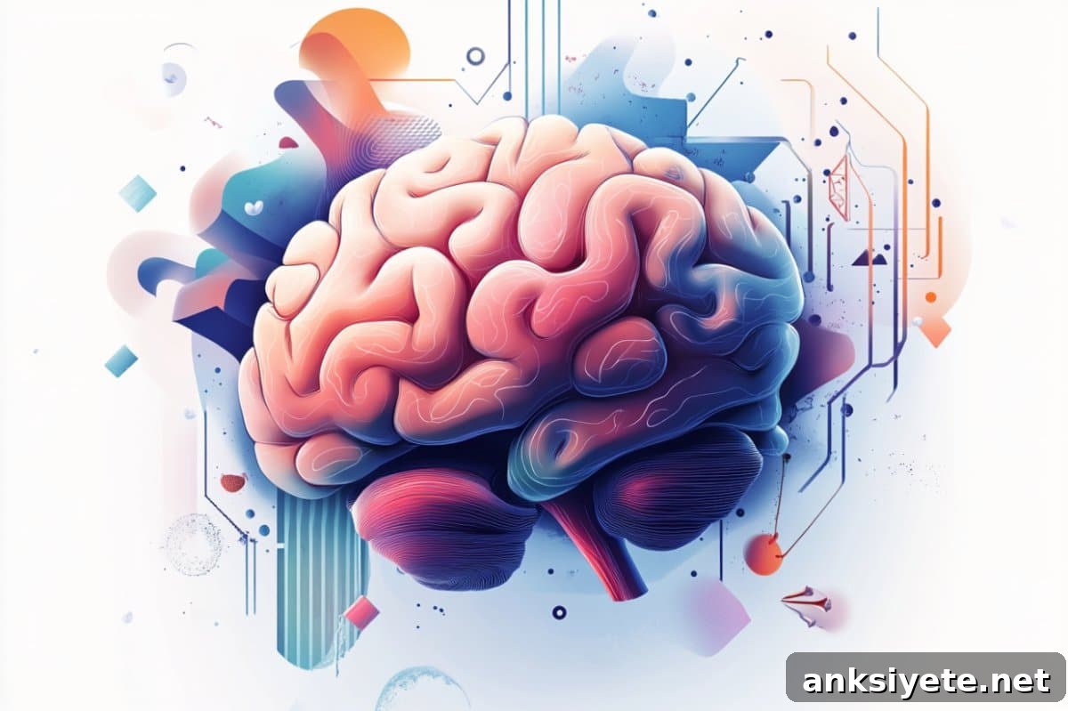 This shows a brain.