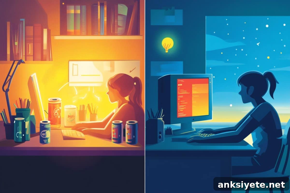 This shows people working at night and day.