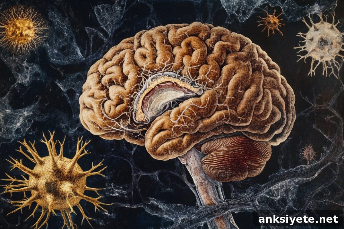 This shows a brain.