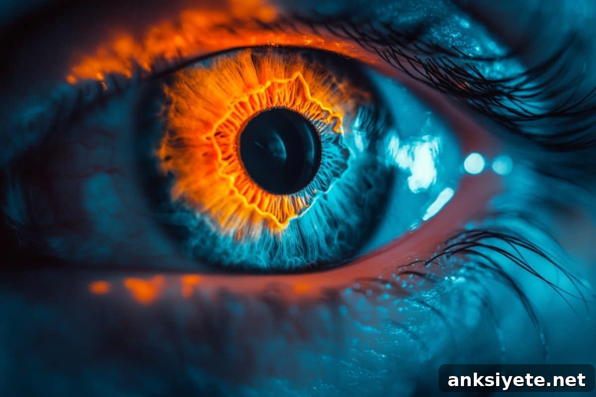 This shows an eye.
