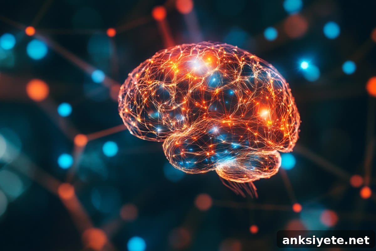 This shows a brain.