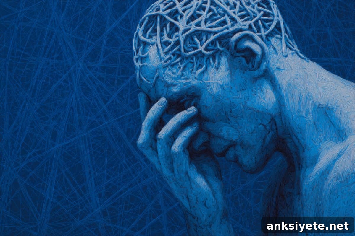 This shows a depressed person.