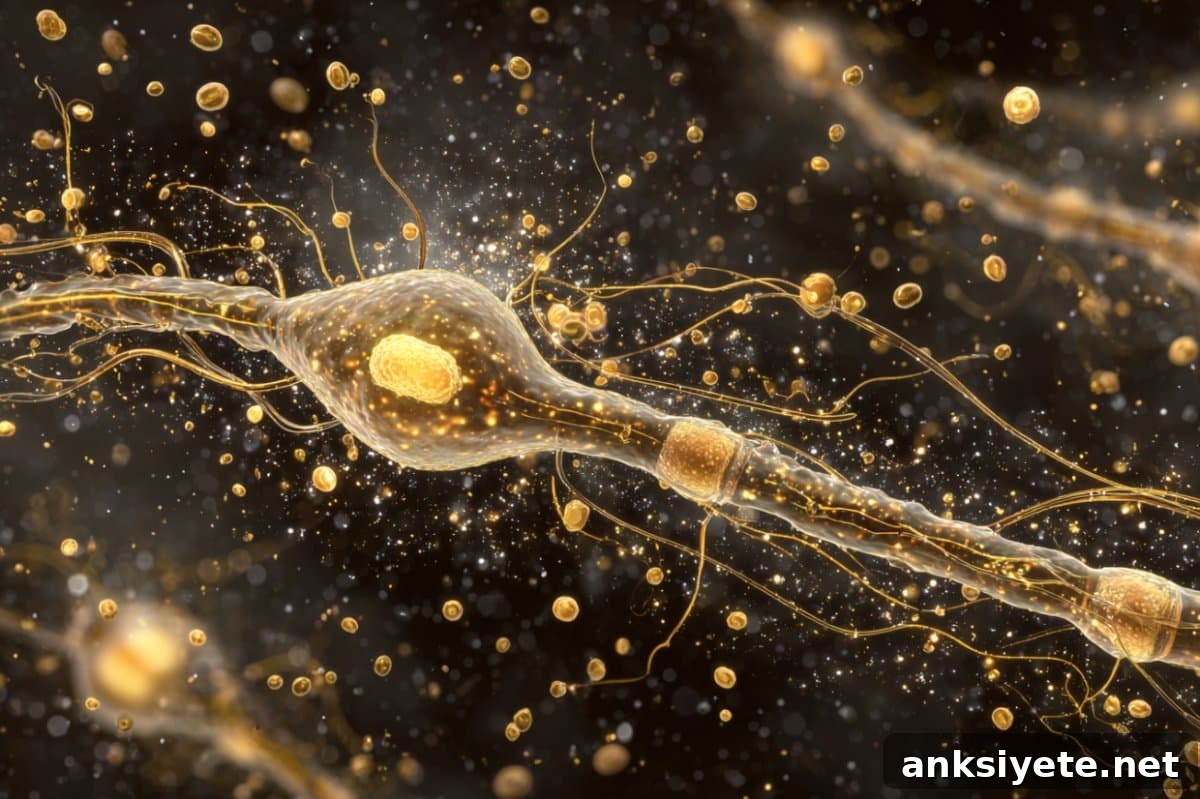 This shows a neuron.