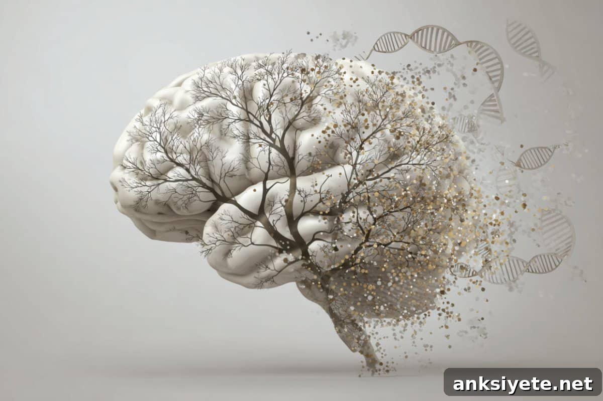 Most Mental Disorders Occur Without Family or Genetic History 2 This shows a brain and a tree.