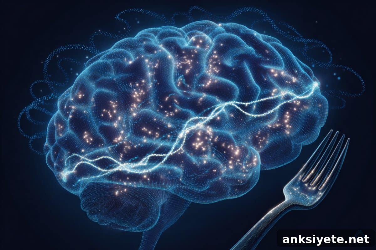 This shows a fork and a brain.