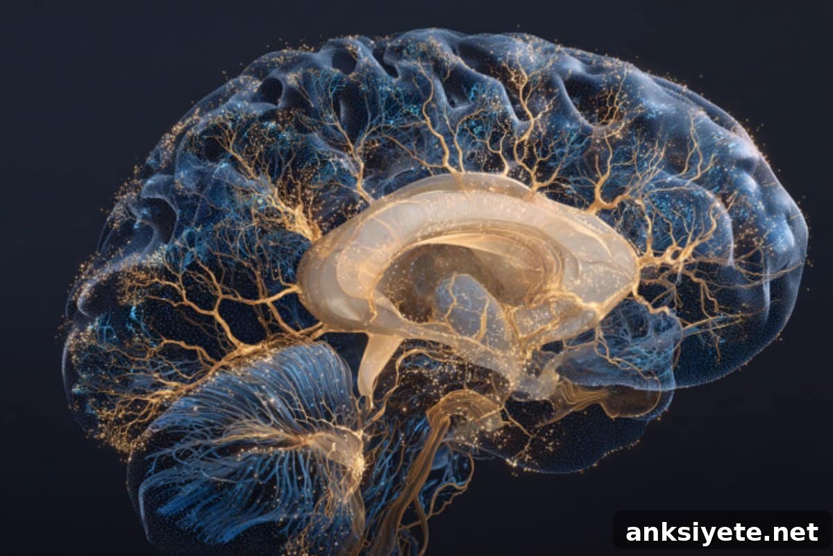 This shows a brain.