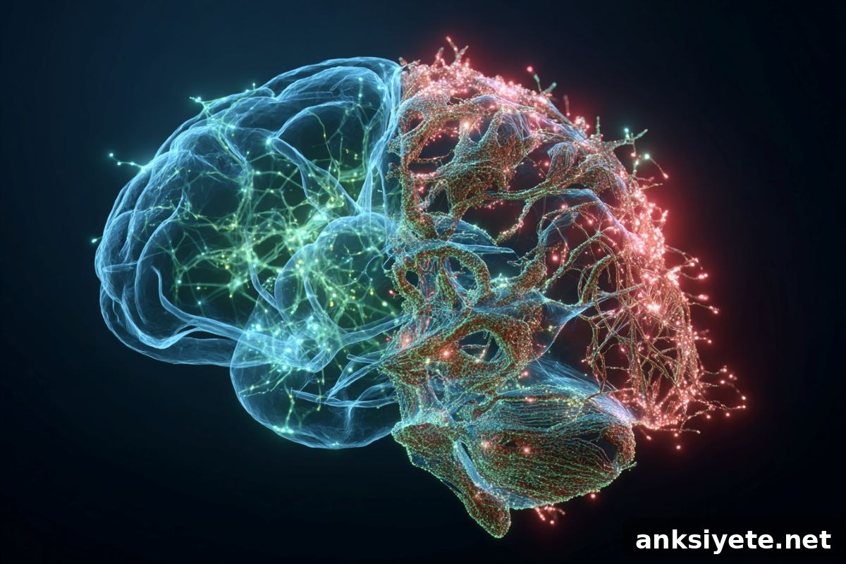 This shows a brain and DNA.