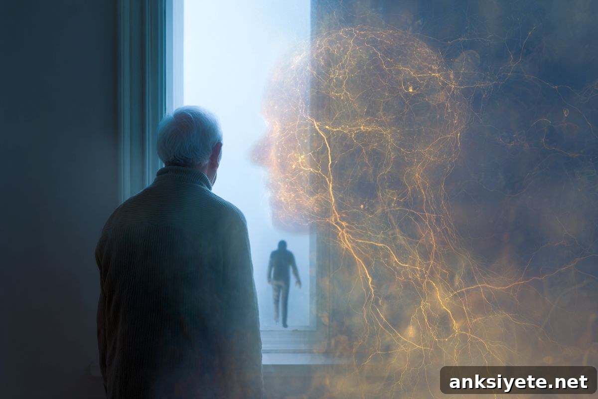 Adult Head Injuries Raise Dementia Risk 2 This shows the outline of a person's head and an older man.