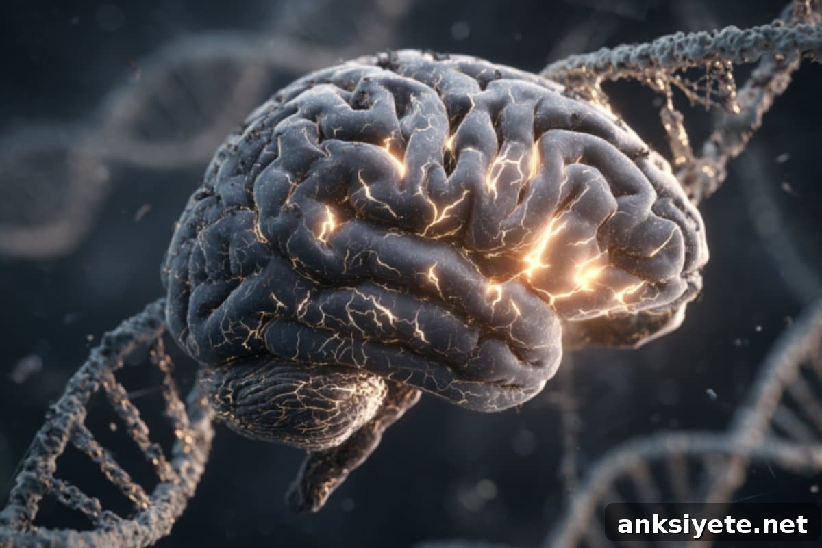 How Childhood Abuse Rewires the Brain and Alters DNA 2 This shows a brain and DNA.