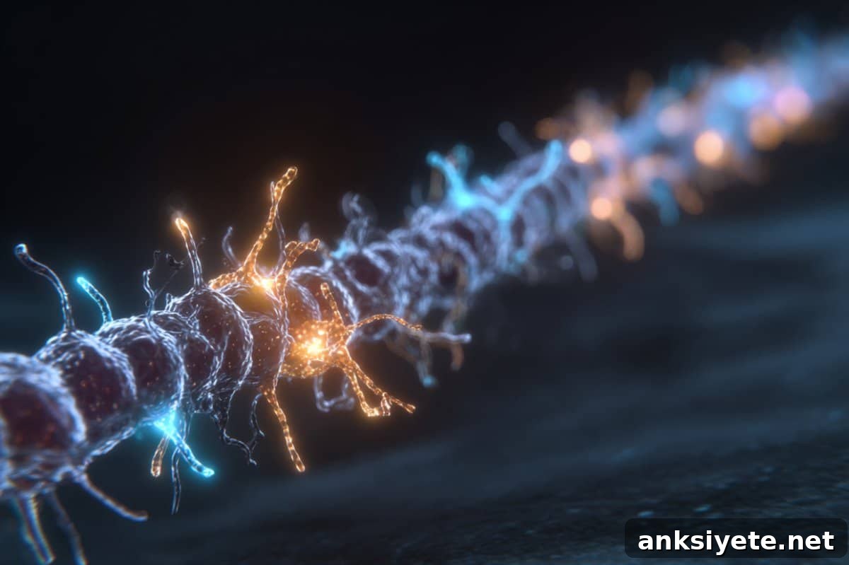 This shows a neuron.