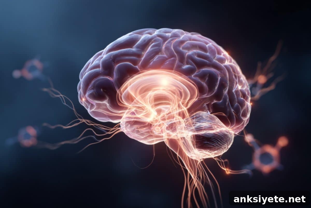 How Hunger Rewires Your Brain's Emotional Priorities 2 This shows a brain.