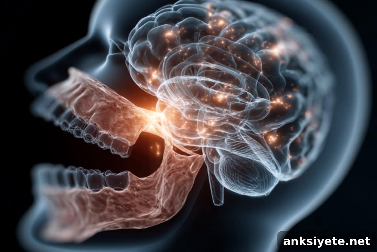 This shows a mouth and a brain.