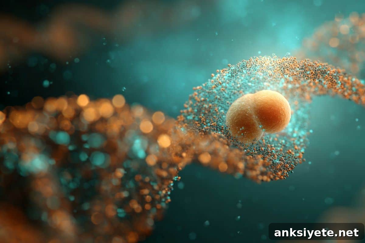 This shows DNA and a fetus.