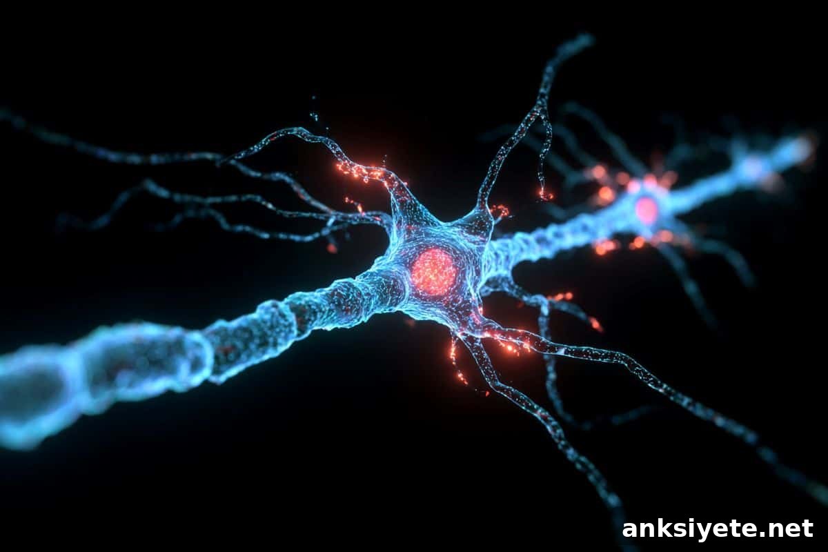 This shows a neuron.