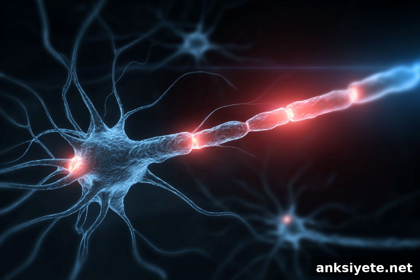 This shows a neuron.