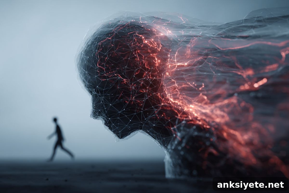 This shows the outline of a head and a person walking.