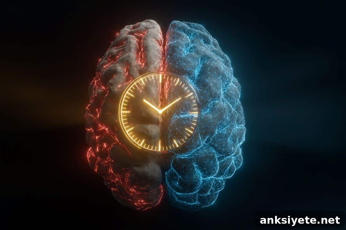 This shows a brain and a clock.