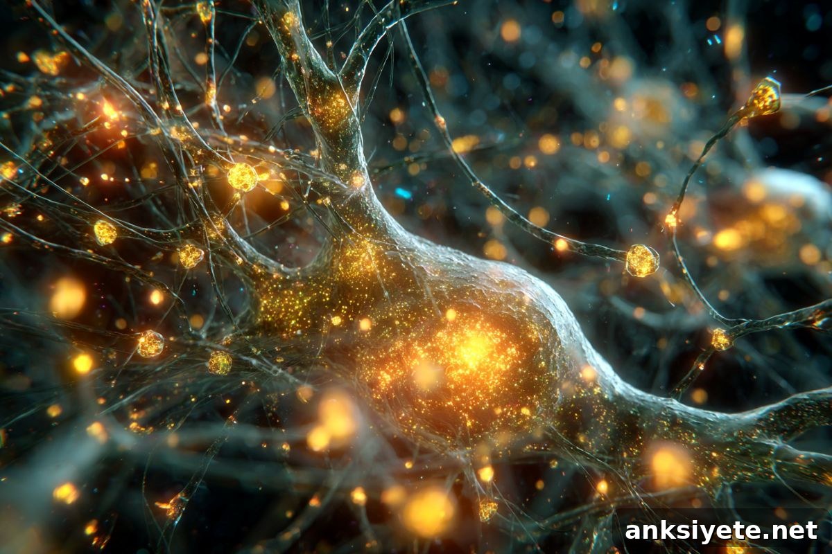 This shows a neuron.