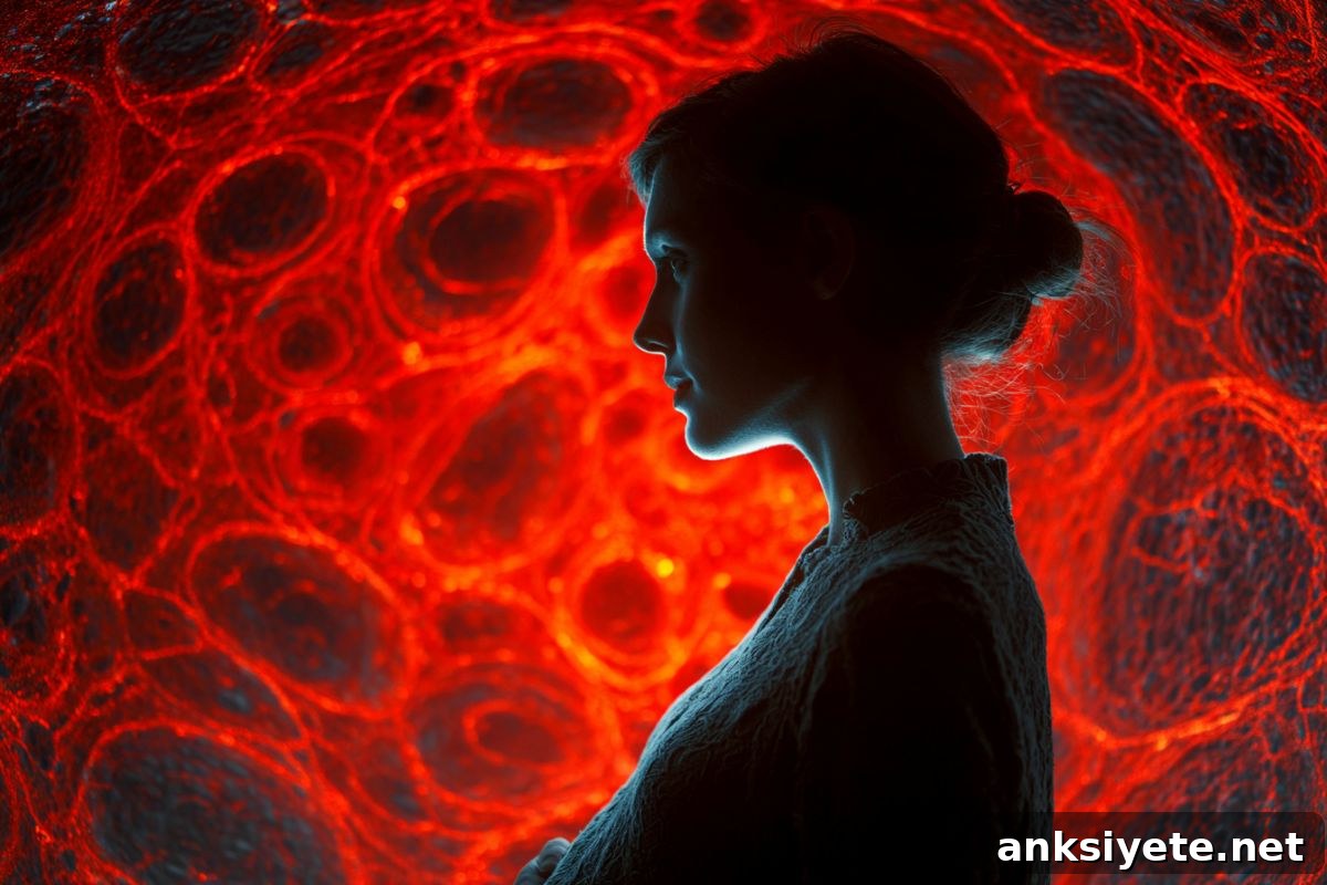This shows a pregnant women and cells.