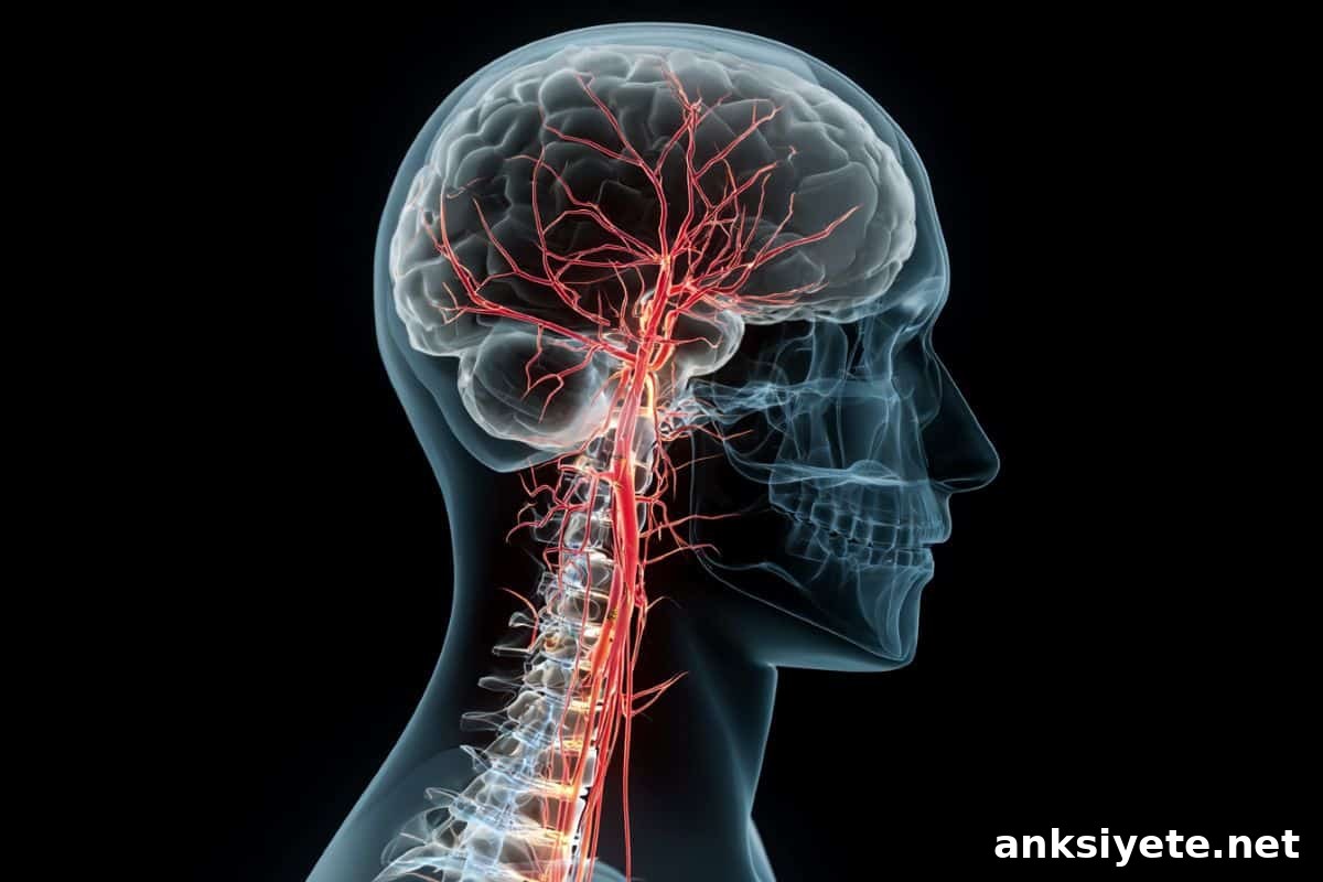 This shows a brain and a spinal cord.