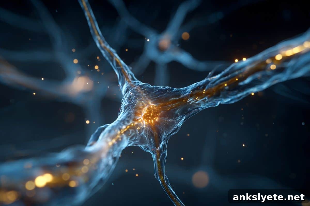This shows a neuron.