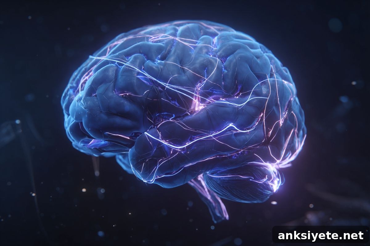 This shows a brain.