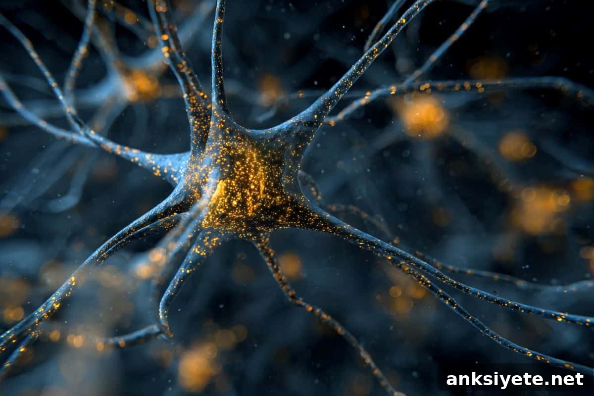 This shows an astrocyte.