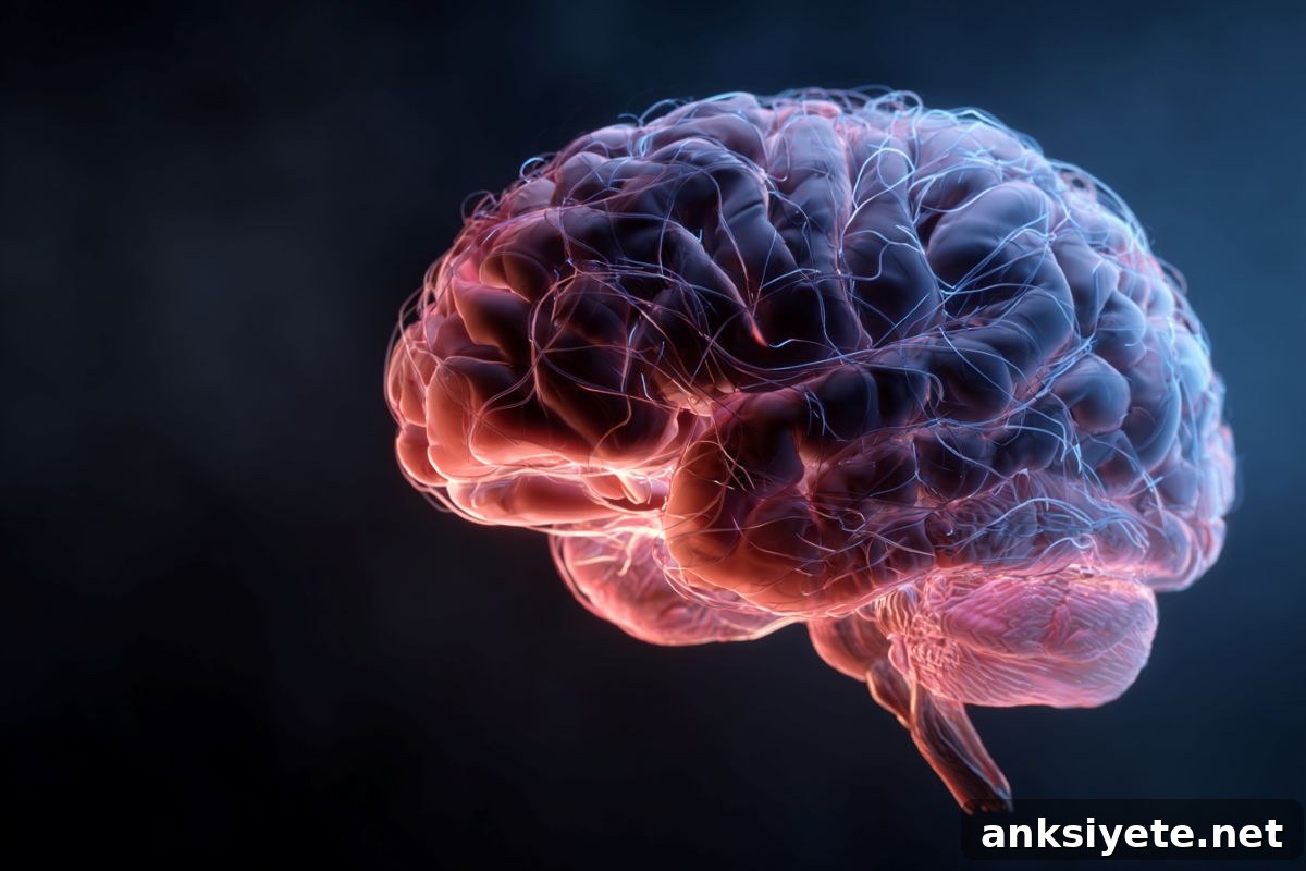 This shows a brain.