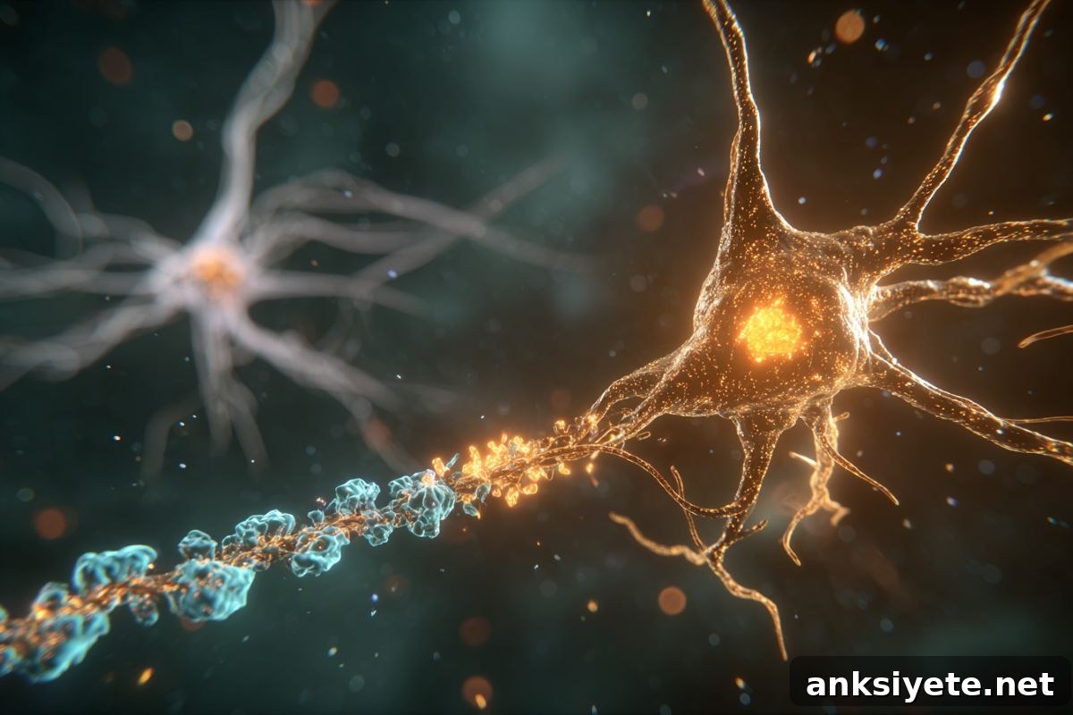 This shows a neuron.